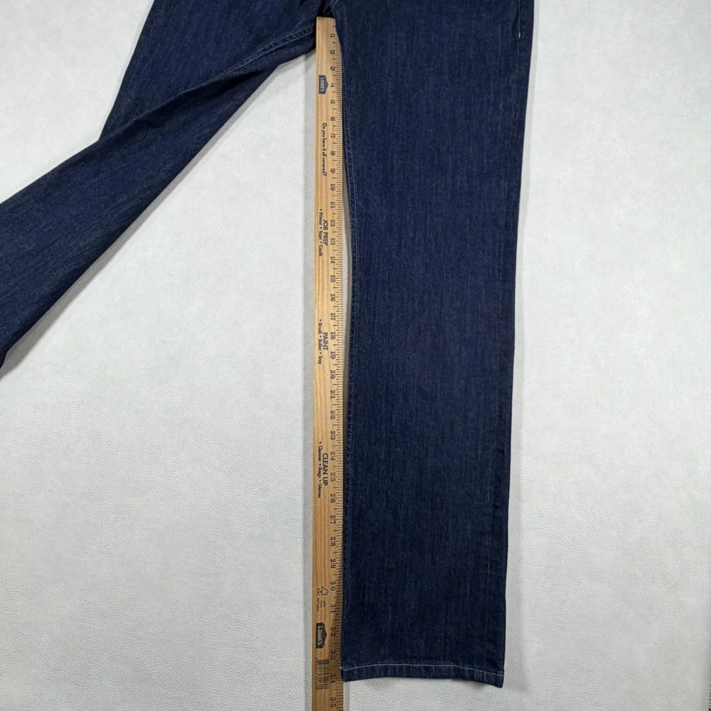 Paige‎ Normandie Mens Size 36x34 Dark Indigo Straight Leg Stretch Jeans USA Made